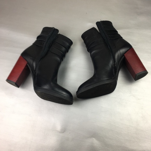 Firenze Aston black stud leather ankle boots - Picture 7 of 13